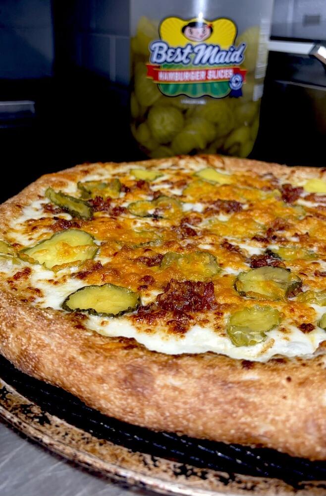 Pickle Bacon Ranch Pizza